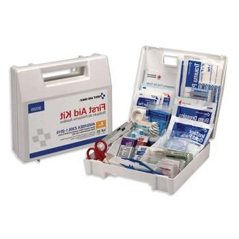 急救|仅限90589符合ANSI 2015标准的a + I型和II型急救箱，可容纳25人，带塑料箱(1-Kit)